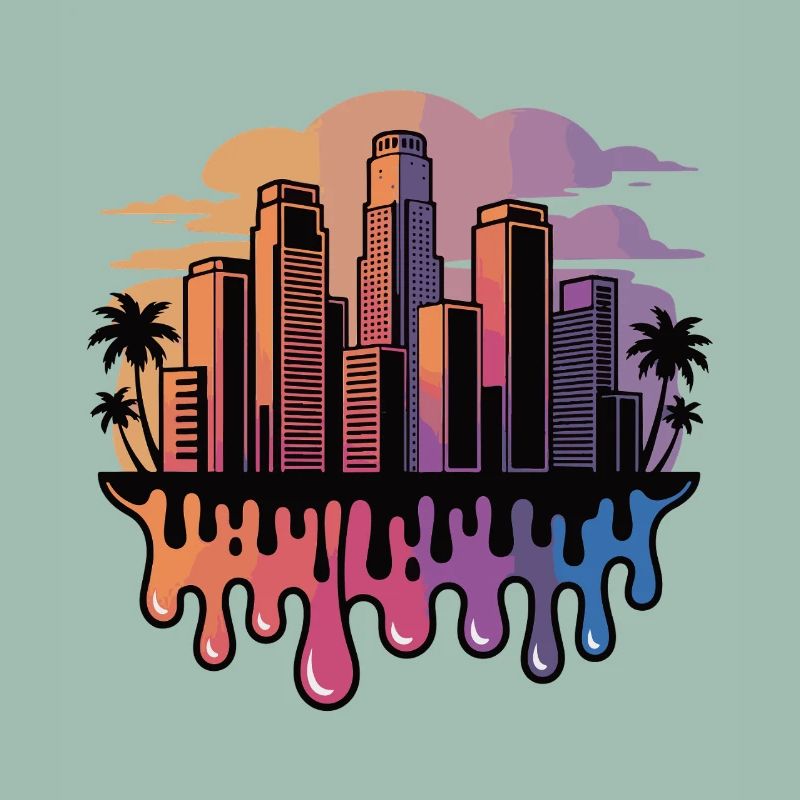 Gradient Skyline Drops
