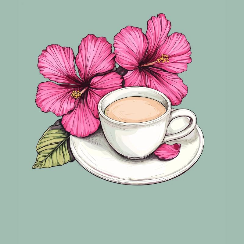 Hibiskus Kaffeetasse Impression