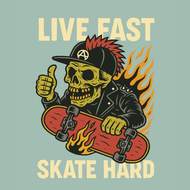 Live Quick Skate Hard Skull