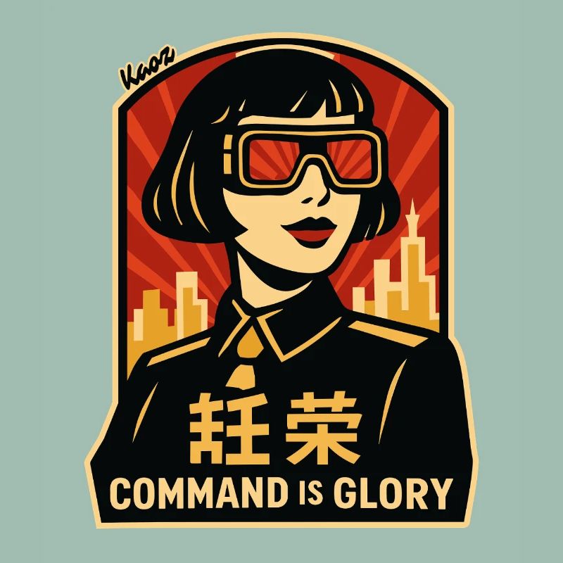 Command Is Glory Retro Poster