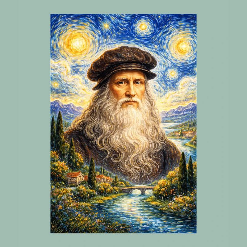 Leonardo da Vinci Sternennacht