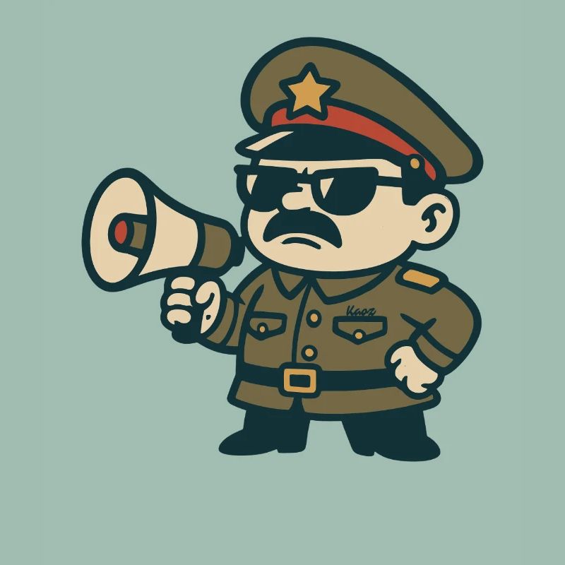 Retro Sergeant Megaphone