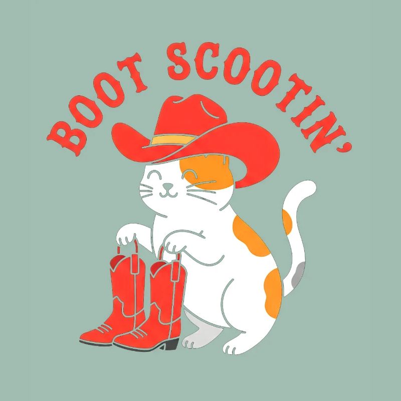 Boot Scootin Katze