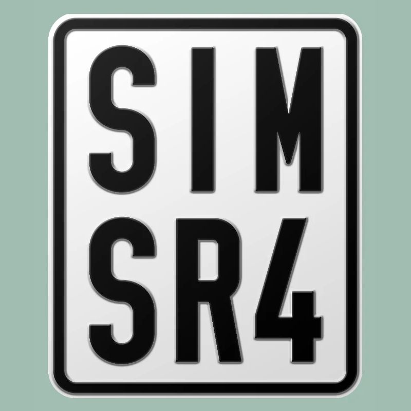 Plaque d’immatriculation du cyclomoteur Simson SR4