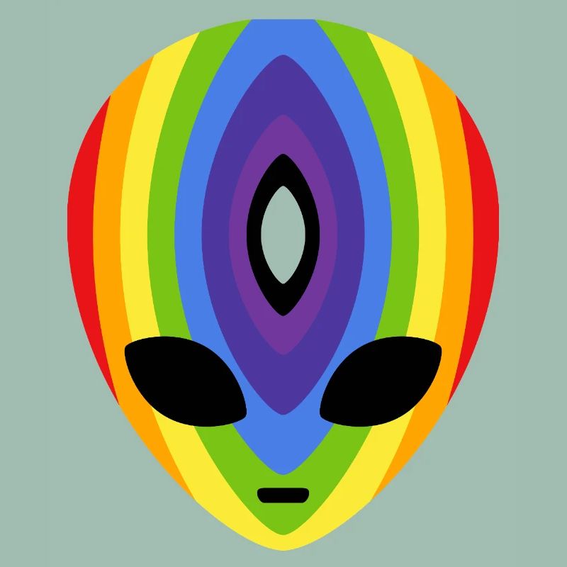 Prismatischer Regenbogen-Alien