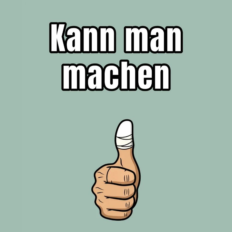 You can do it – Ironic thumb