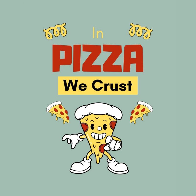 In der Pizza machen wir eine Kruste
