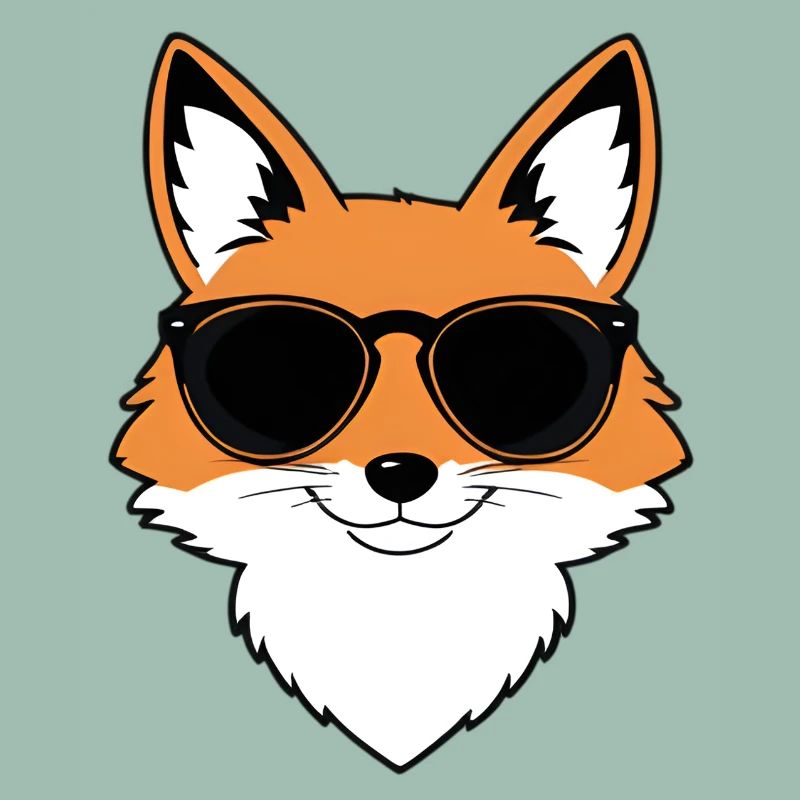 Fuchs mit Sonnenbrille
