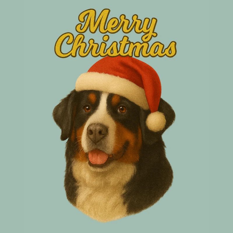 Berner Sennenhund Merry Christmas Pullover