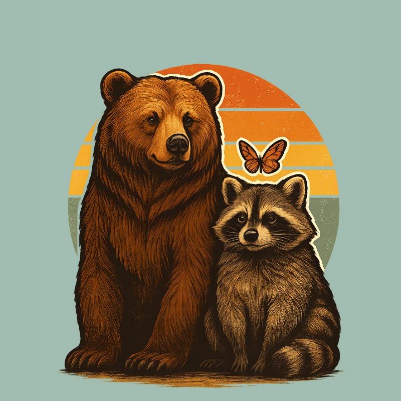 Bär Waschbär Tierfreunde