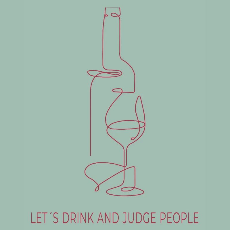 Drinks & Judging – One Line Art
