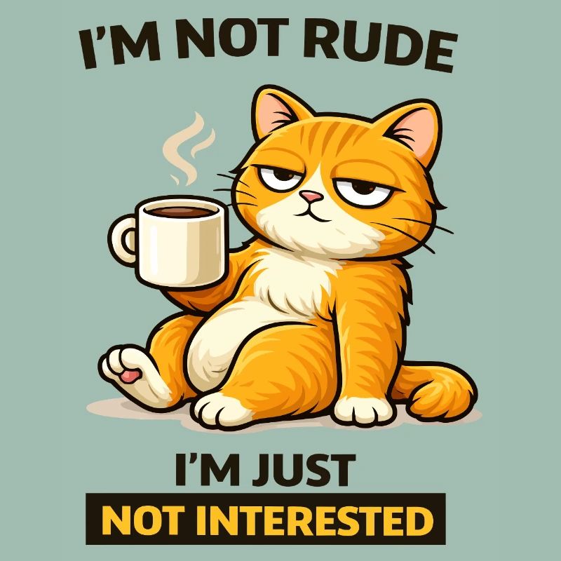 Mürrische Katzenkaffee-Einstellung