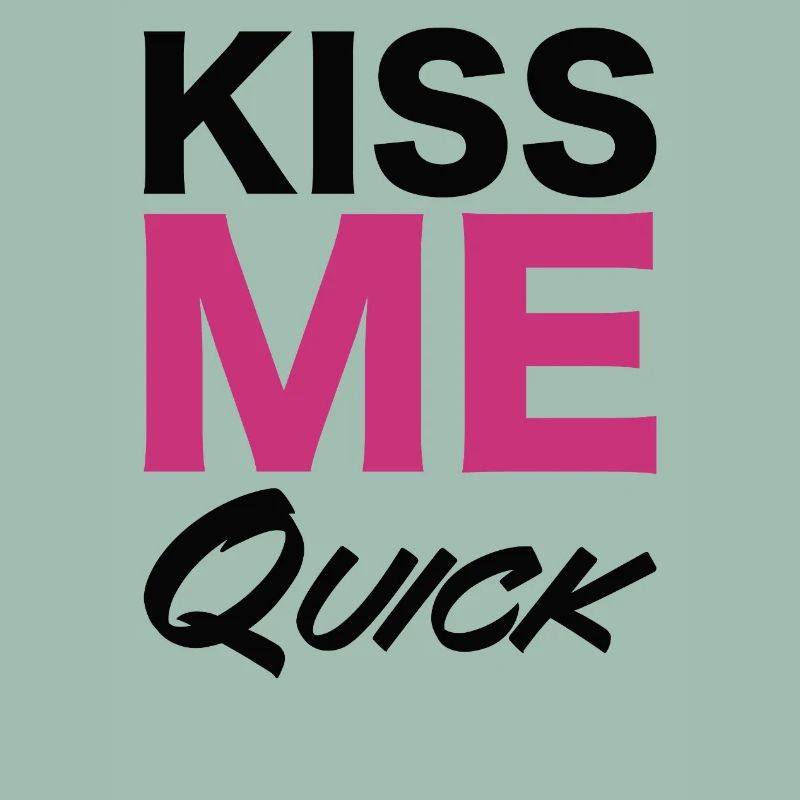 Conception de typographie rapide Kiss Me