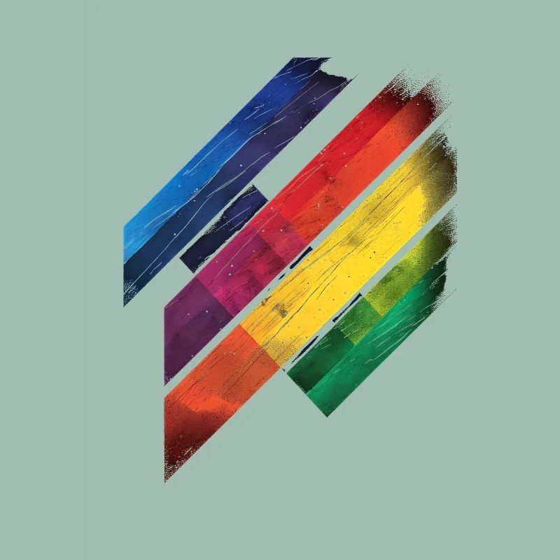 Abstraktes Regenbogen Pride Tornado Design - Lebendig