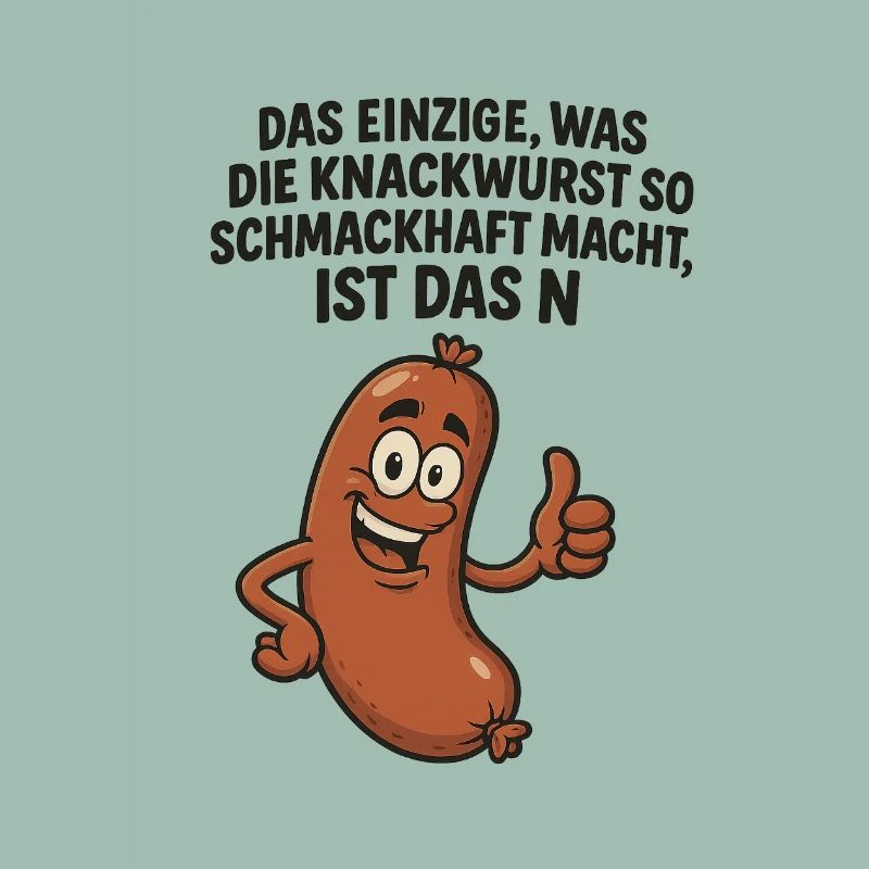 Knackwurst Lustiger Spruch