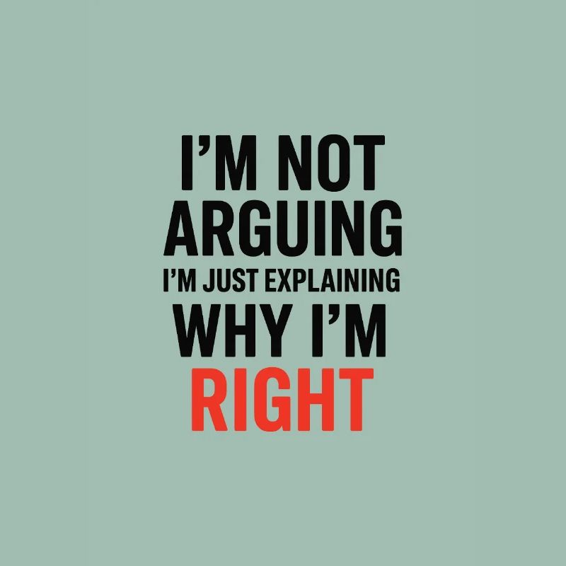 Je ne fais pas d’arguments Texte