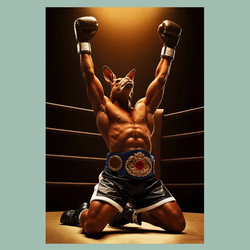 Champion Kangaroo Humanoid Boxer