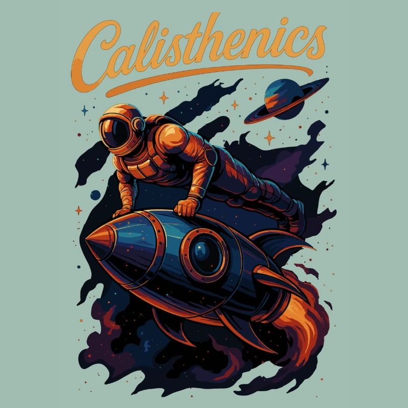 Calisthenics Astronaut Push-ups Rocket Gift