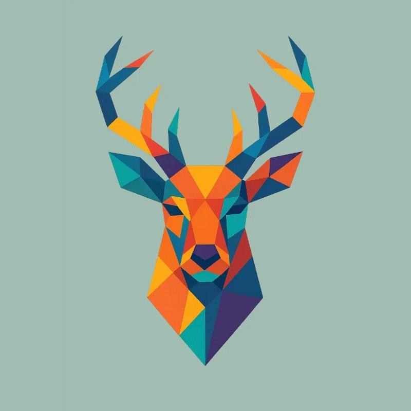 Tête de cerf | Impression de cerf / Impression / Design