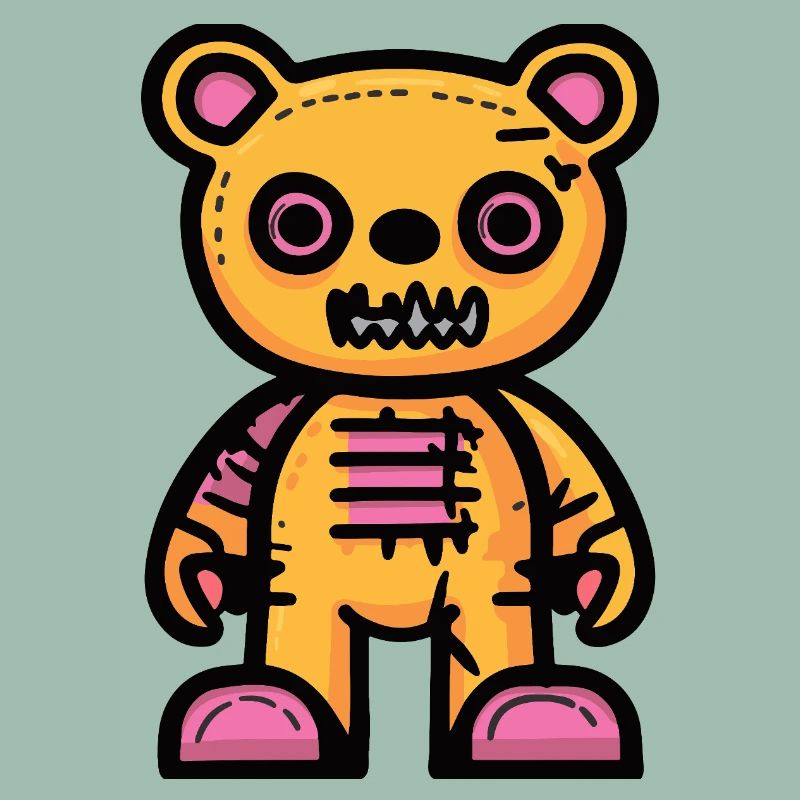 Bär Halloween Comic Teddybär