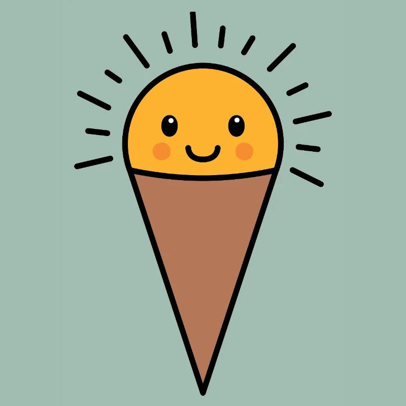 Kawaii Vanille Eis