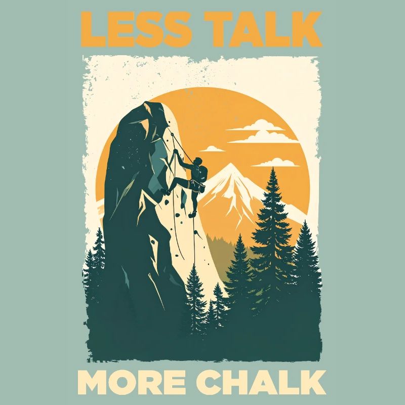 Climbing statement: Less Talk More Chalk