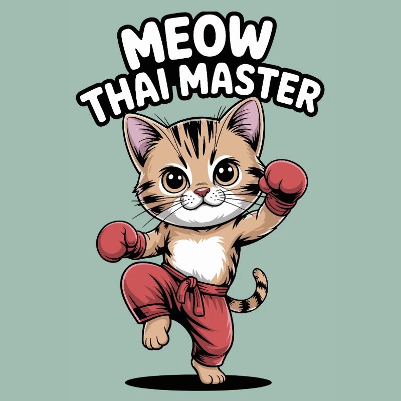Kitten Karate Master Design