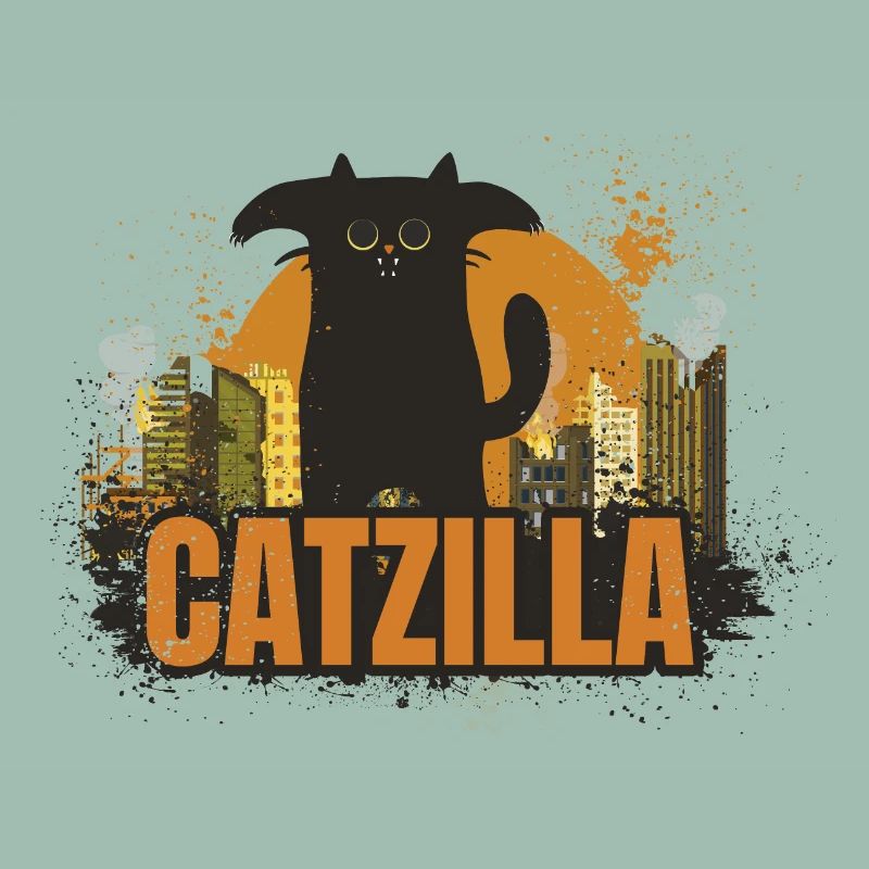 Catzilla. Katzenmonster