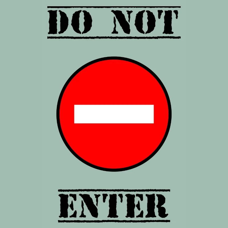 FORBIDDEN. DO NOT ENTER. PANEL. DANGER