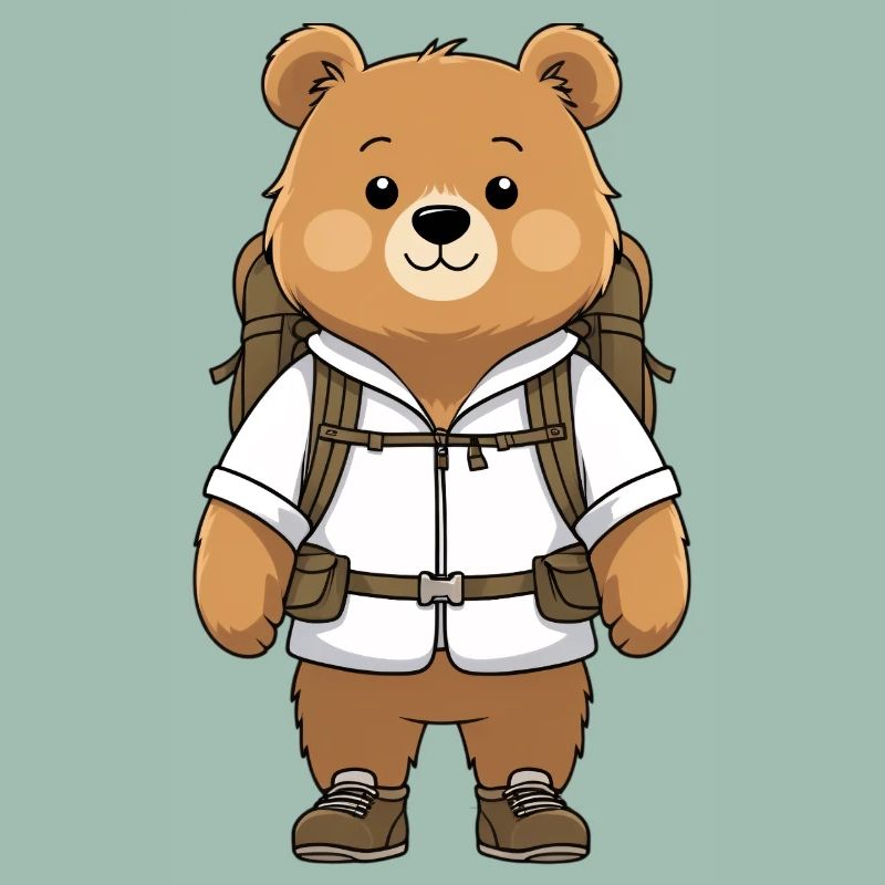 Abenteuerbär mit Rucksack