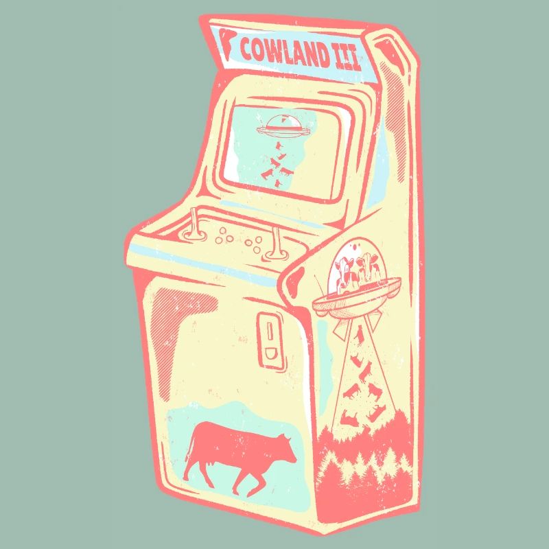 Retro Arcade Alien Kuh