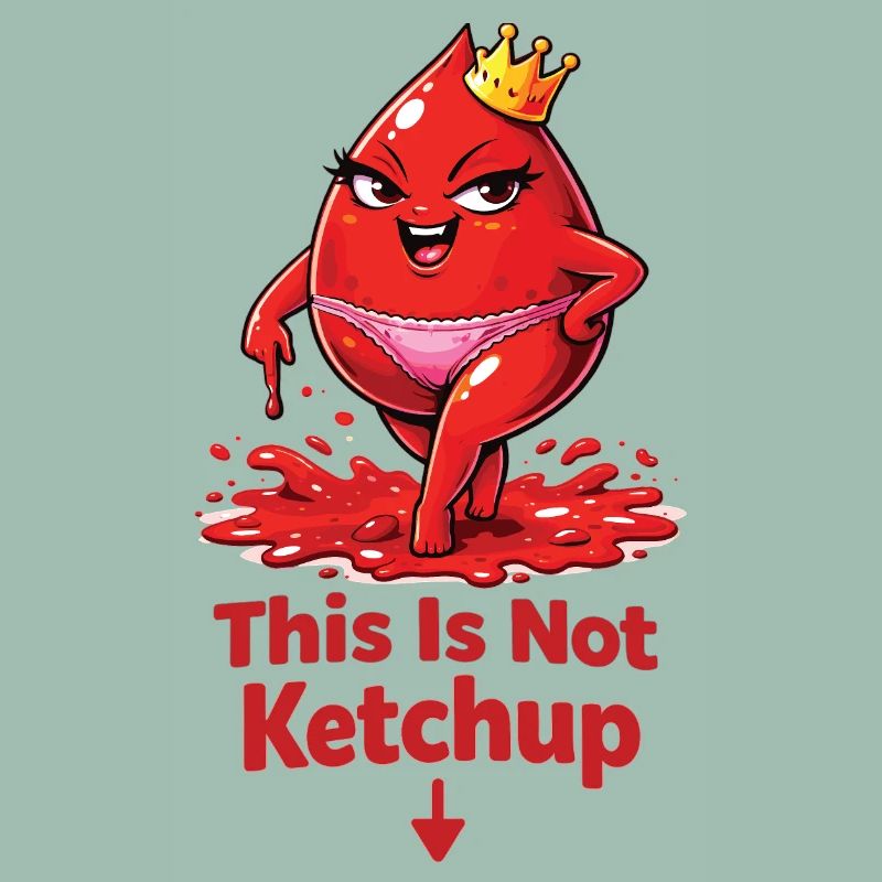 This Is Not Ketchup – Funny Period Statement