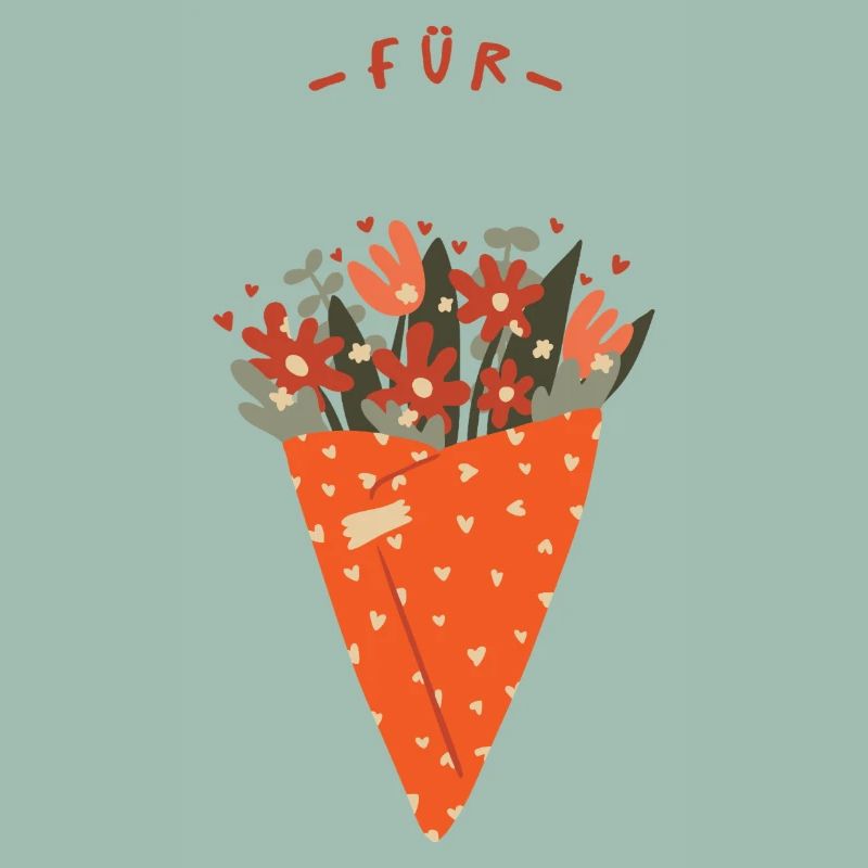 Bouquet de fleurs – Salutations chaleureuses