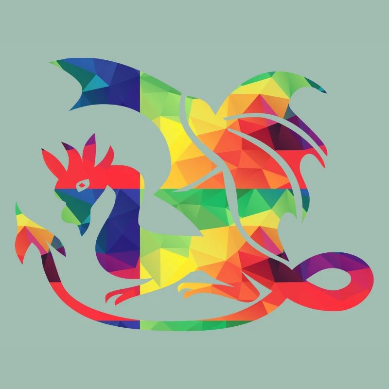 Bunter Drache