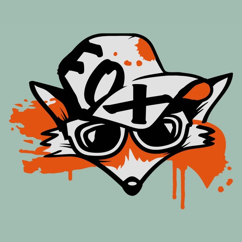 Fuchs mit Baseballkappe