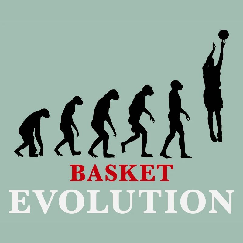 Basket Evolution Sport und Humor 3c