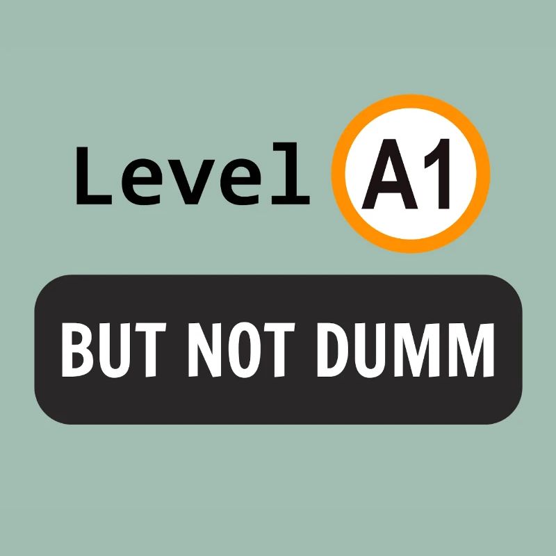  Language level A1, but not dumm