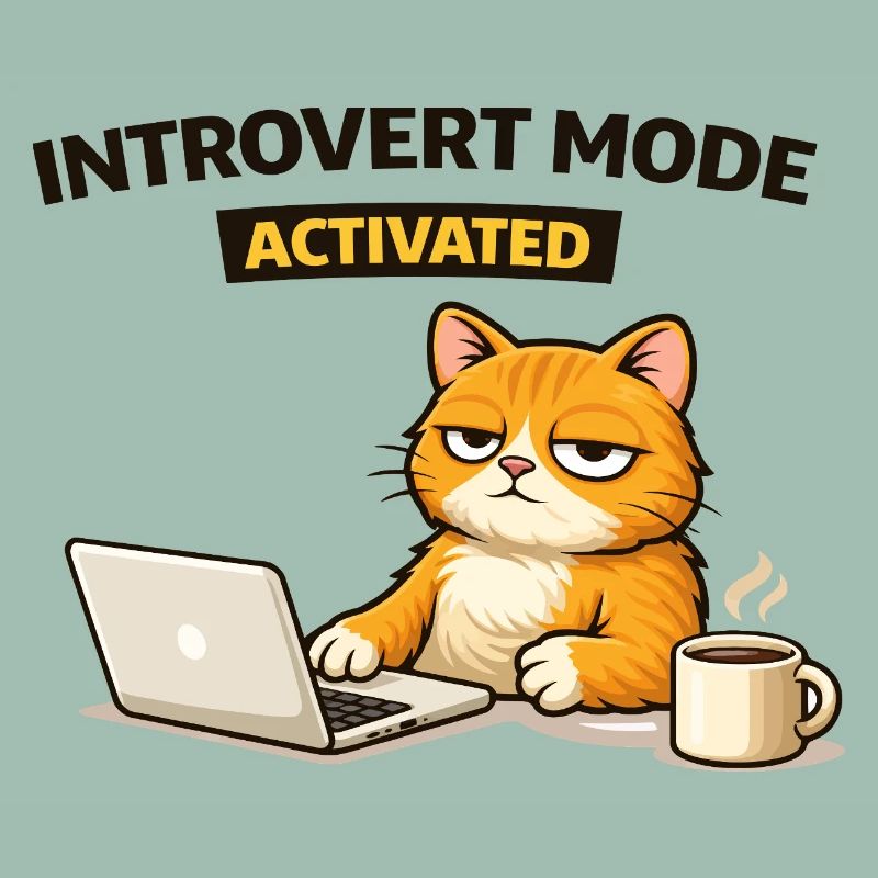 Introvert Mode Activated Cat