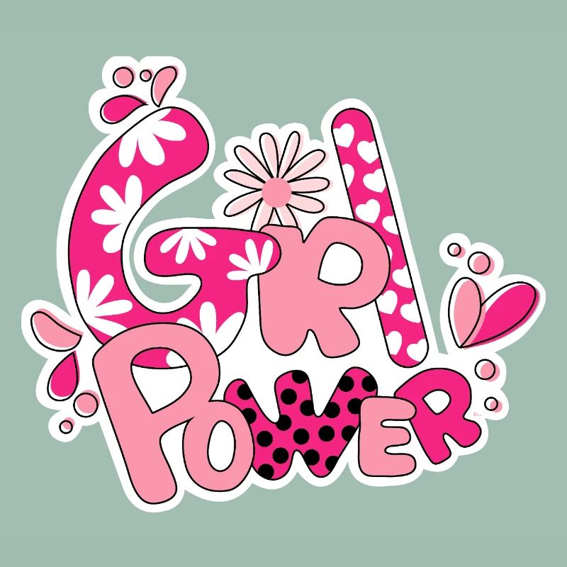 Mädchen-Flower-Power
