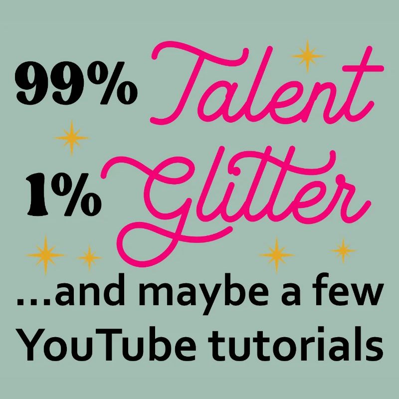 Talent Glitter Étoiles Script