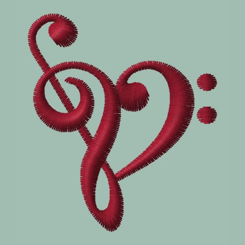 Note embroidered