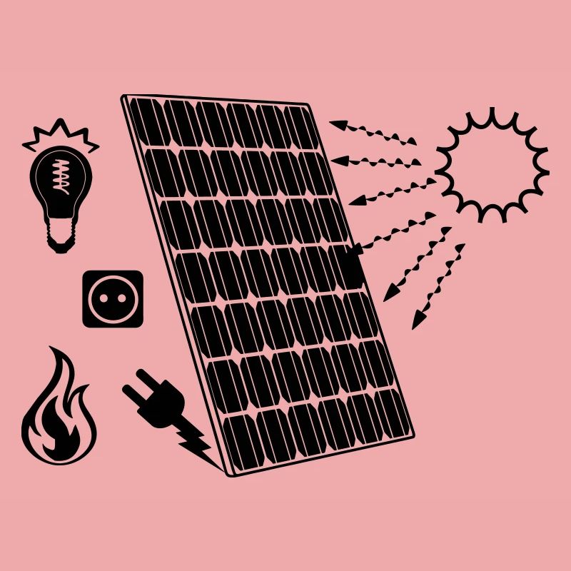 Solar panel with solar energy