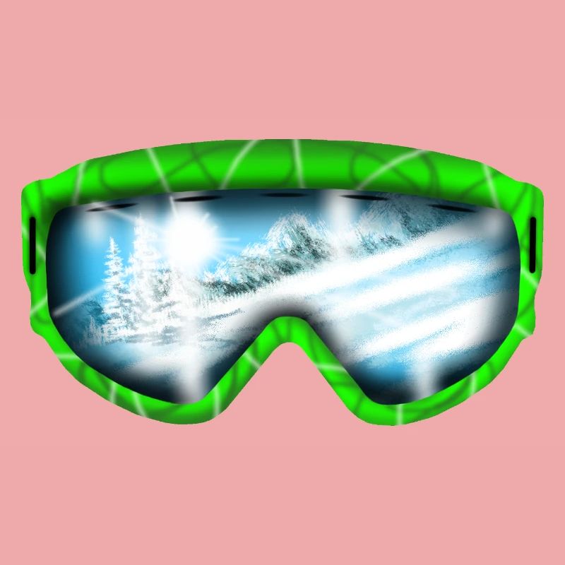 Gletscherblick Neon Goggle Design