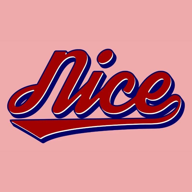 Style de logo rétro Nice Script
