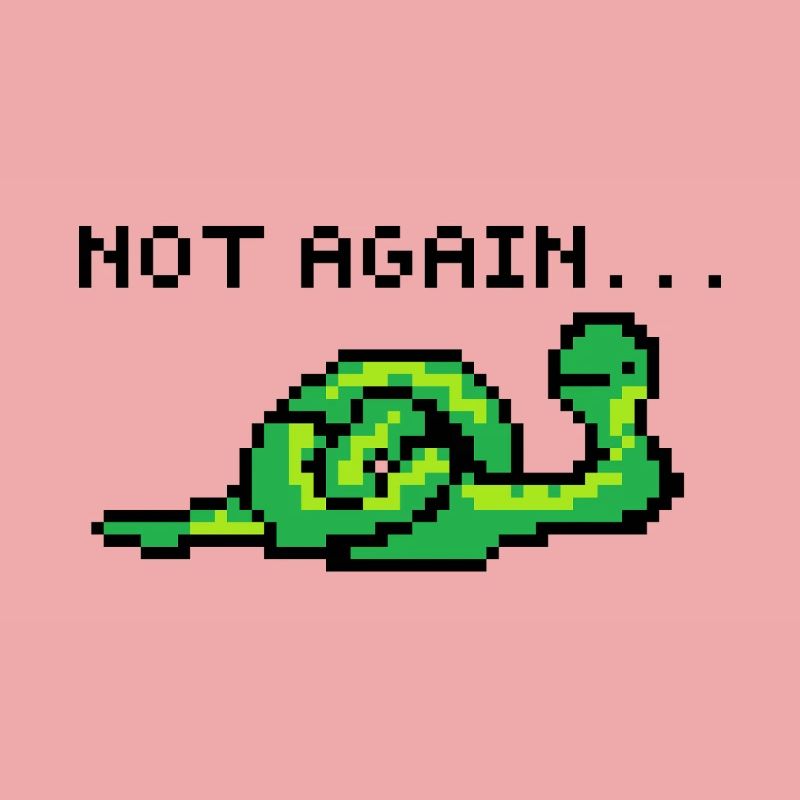 Pixelart Schlange