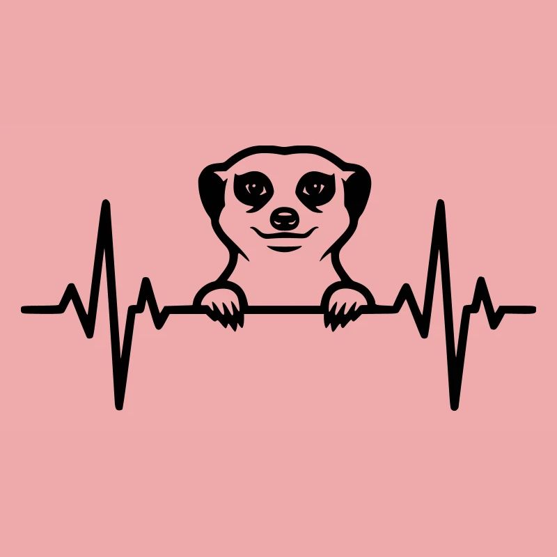 Erdmännchen Herzschlag Illustration