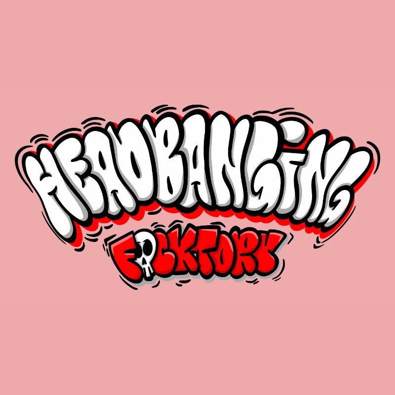 Headbanging-Netzwerk-Graffiti