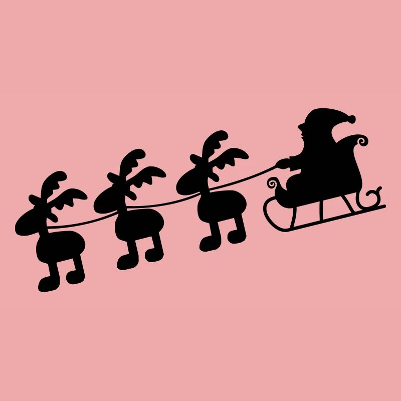 Weihnachtsmann mit Schlitten
