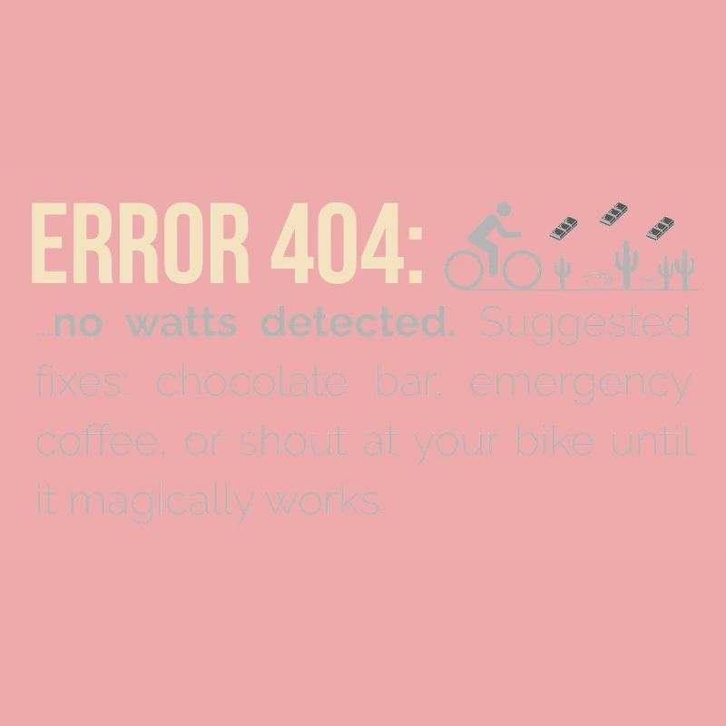 Sweat à capuche cyclable – 404 : Aucun watts détecté