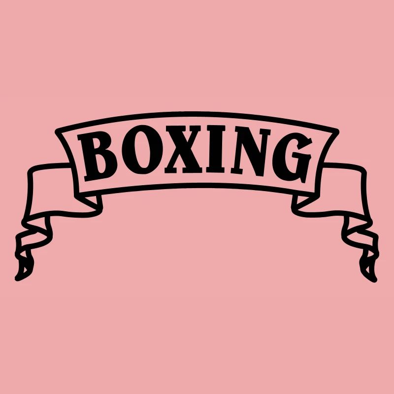 Boxen Boxtext in Wimpel oder Banner